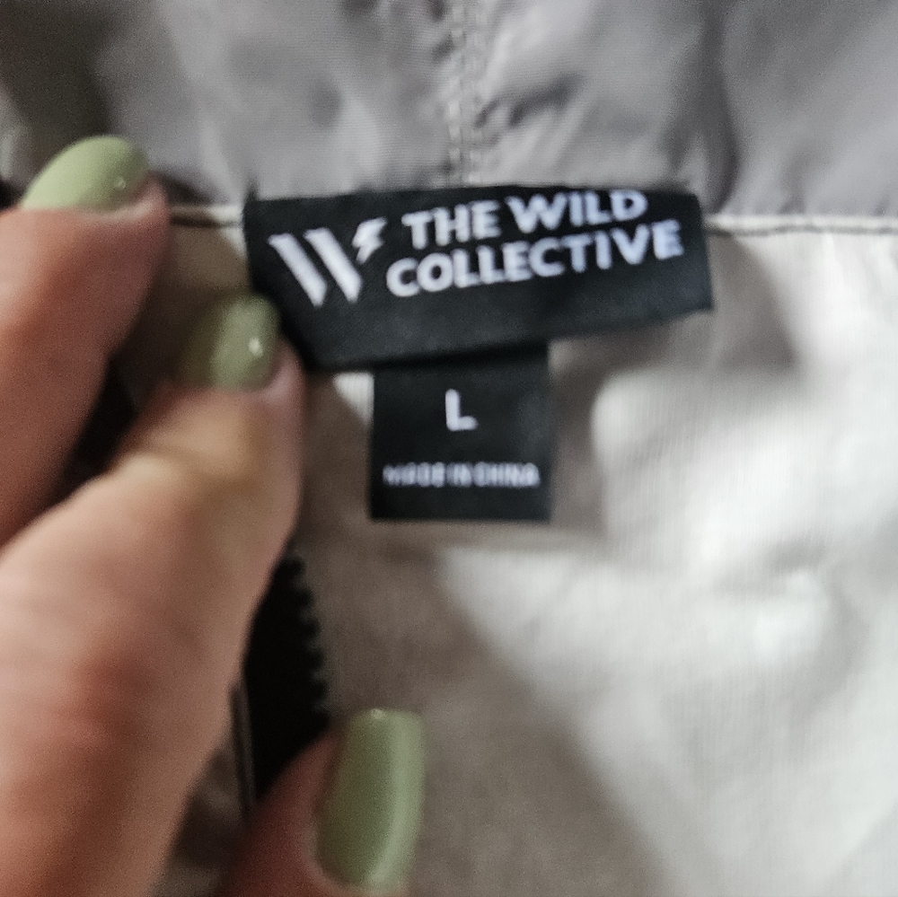The Wild Collective Pittsburgh Steelers Color Block Oversized Windbreaker Sz Lg - Picture 4 of 6